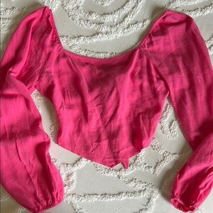 Sadie & Sage Vibrant Pink Blouse